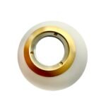 Abajur Rotund din Sticlă Groasa, Diametrul 150mm, Înălţime 150mm, Finisaj Opal Alb, Orificiu 50mm  RABALUX - imagine 2