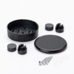 Set distributie cu 2 cleme, PVC, Ø 70 mm, negru ORION - imagine 3