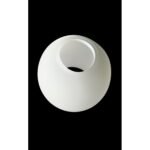 Abajur Sticla Groasa, Alb Opal, Lungime 110mm, Latime 120mm, Diametru Orificiu Soclu 45mm, din gama Romantica ESTO - imagine 4