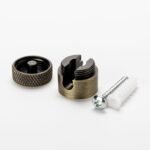 Clipsuri de Tavan si Perete, set 3 buc, Ø 19 mm pentru Detensionare Cabluri, Metal Alama Antica, Orion - imagine 5