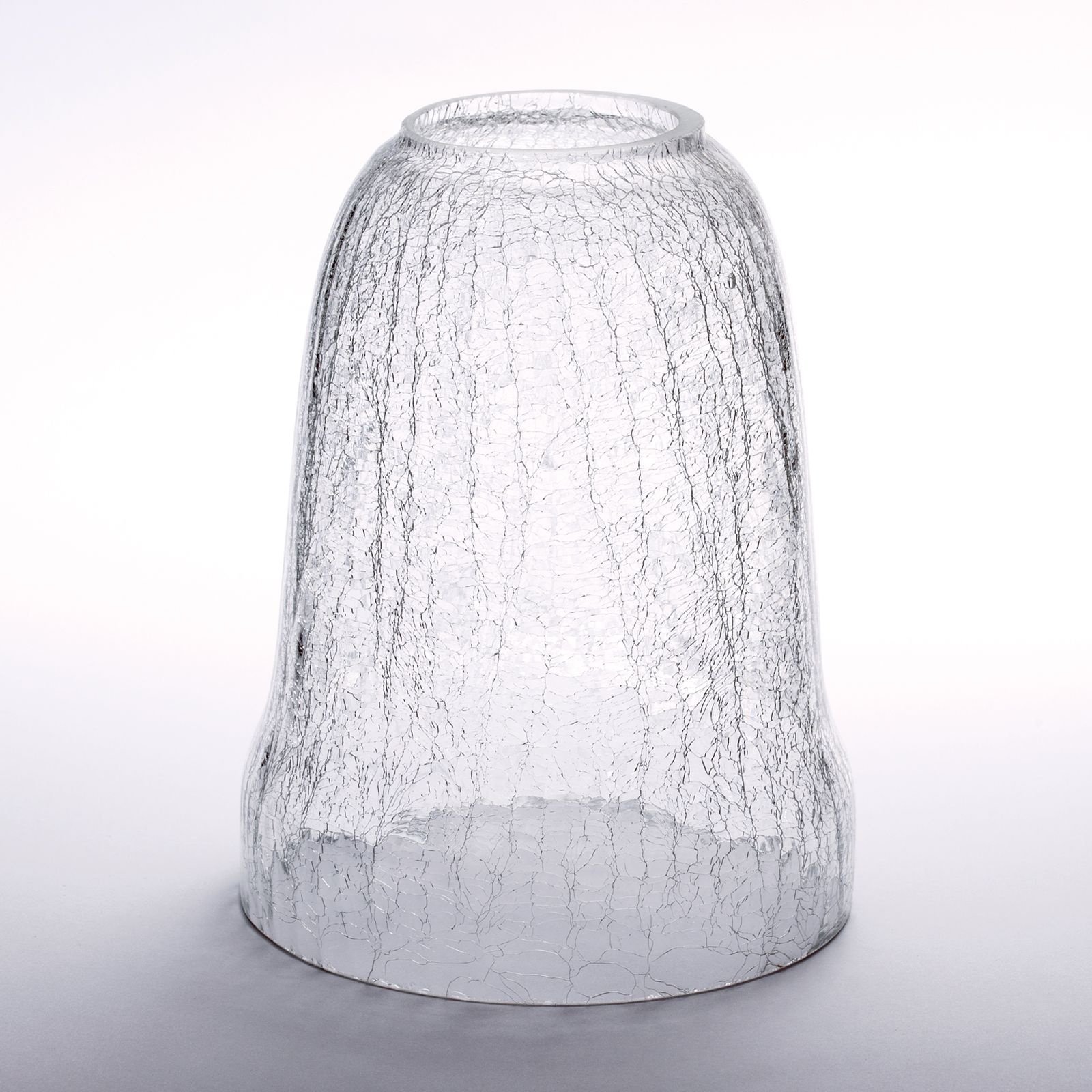 8c2ecc44-401b-42db-9e2e-66710c9b2f3c Abajur Oval Sticlă Groasa Transparenta, Diametrul 140mm, Înălţime 180mm, Finisaj Clar-transparent, Orificiu 58mm ORION - imagine 1