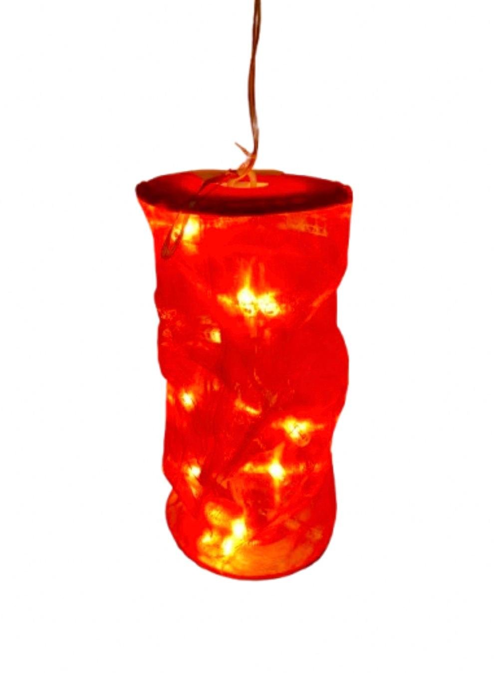 8c97da31-57a3-4833-a186-b4d68c1b9dd4 Instalatie Craciun Lampadar panza Rosu 20x36cm KONST, Smide - imagine 1