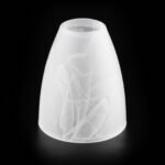 Abajur Conic din Sticlă Groasa Opal, Diametrul 70mm, Înălţime 85mm, Finisaj Opal, Orificiu 30mm ORION - imagine 4
