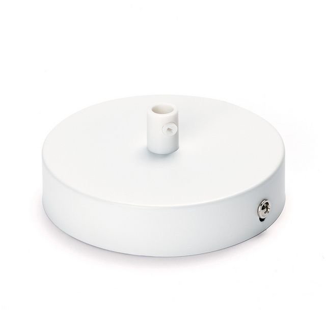 8e887bd4-0778-42f8-9169-19b6dfd4396b Accesoriu Corp de Iluminat, Baza Pentru 1 Pendul cu Niplu de Clemă, Inaltime 25mm, Diametrul 100mm, Metal Alb ORION - imagine 1