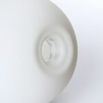 Abajur Rotund din Sticlă Groasa Opal cu filet, Diametrul 95mm, Înălţime 95mm, Finisaj Opal-mat, Orificiu 12mm cu filet pentru montura G9 ORION - imagine 4