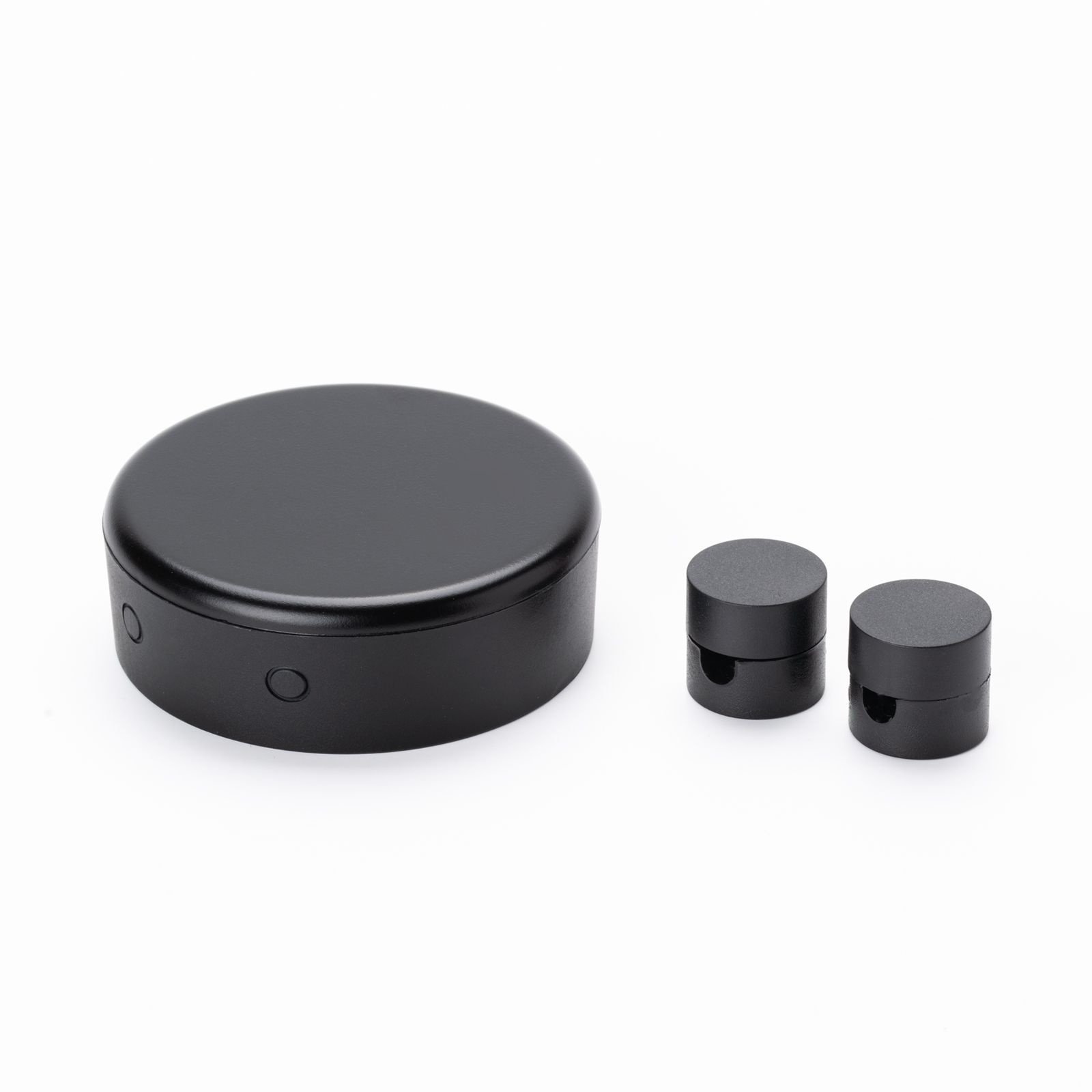 91223a9d-abab-462a-9fb9-e810ba64eae9 Set distributie cu 2 cleme, PVC, Ø 70 mm, negru ORION - imagine 1