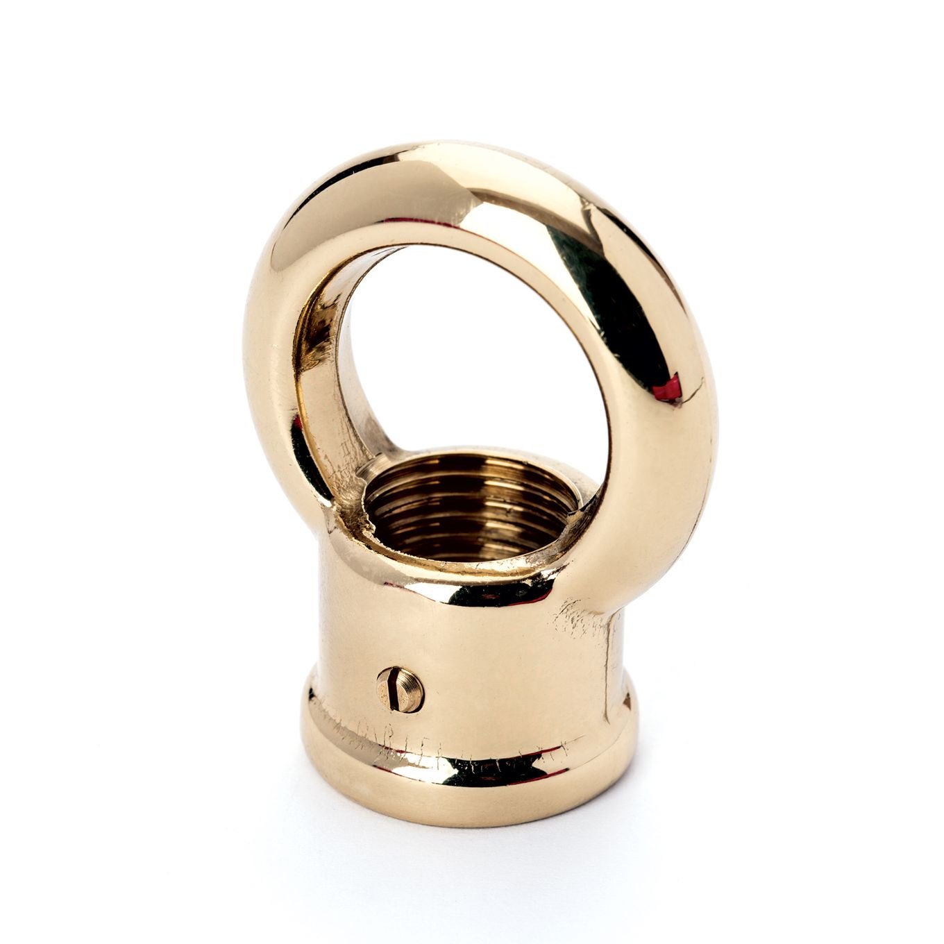 949ddc1a-6233-4501-ab2d-ad3a8c1ef750 Niplu cu inel si filet de 1/4", pentru Suspensie, Alama Antica ORION - imagine 1