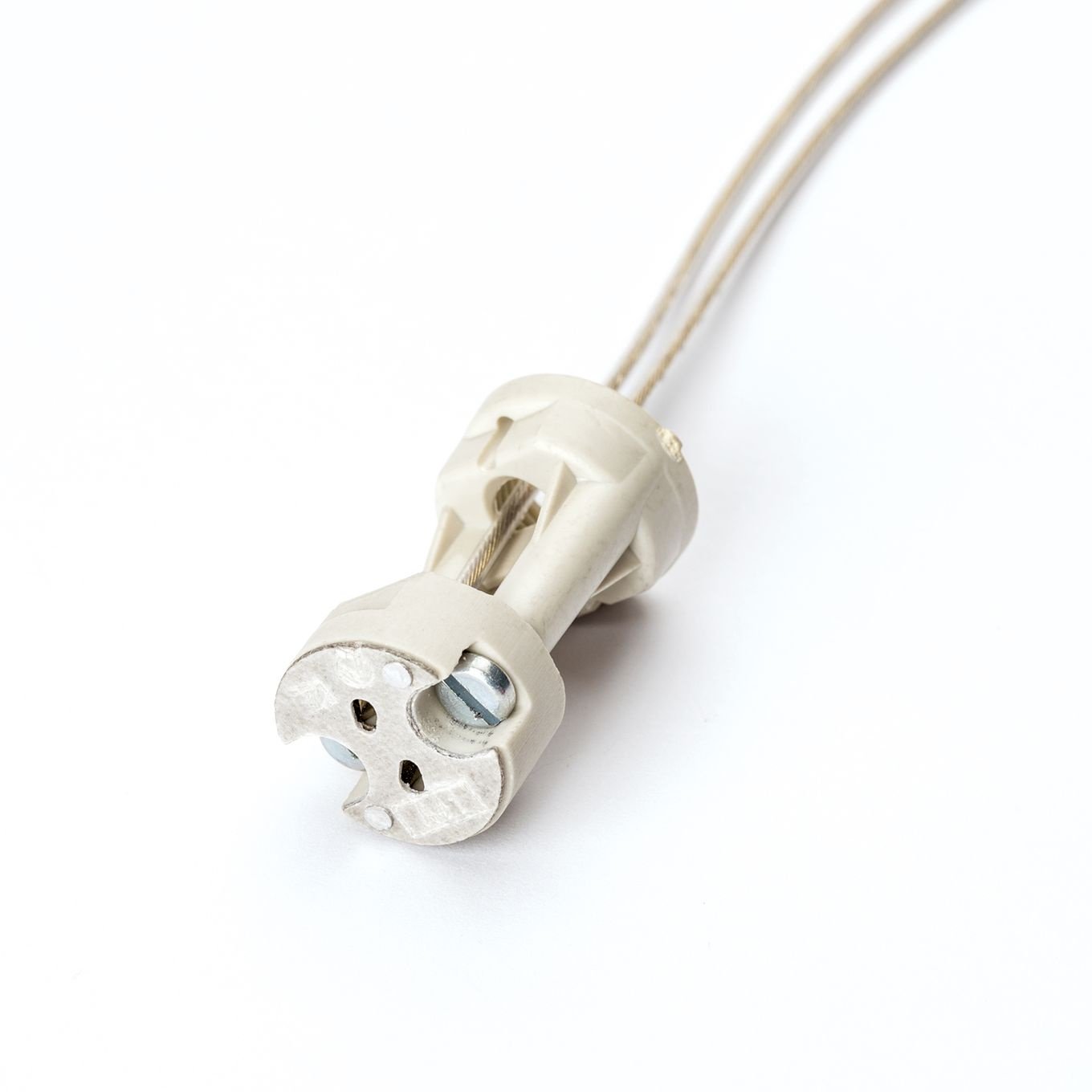 9528edd3-075a-48e0-8f37-9ab4fa51a6dd Priză cu halogen G4-6,35 K100 Diametru 9 mm, inaltime 15 mm, cu cablu 2 x 0.75mm transparent Lungime 1m ORION - imagine 1