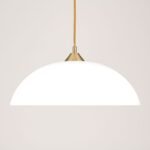 Abajur din Sticlă Groasa Opal, Diametrul 420mm, Înălţime 135mm, Finisaj Opal-mat, Orificiu 42mm ORION - imagine 5