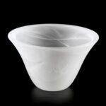 Abajur Conic din Sticlă Groasa Opal, Diametrul 170mm, Înălţime 105mm, Finisaj opal-mat , Orificiu 40mm ORION - imagine 4