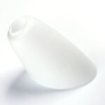 Abajur din Sticlă Groasa Opal, Diametrul 95-115mm, Înălţime 160mm, Finisaj Opal-mat, Orificiu 30mm ORION
