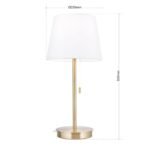 Veioză Ludwig, Alama antic, E27 40W, 50cm, H500mm, Orion - imagine 6