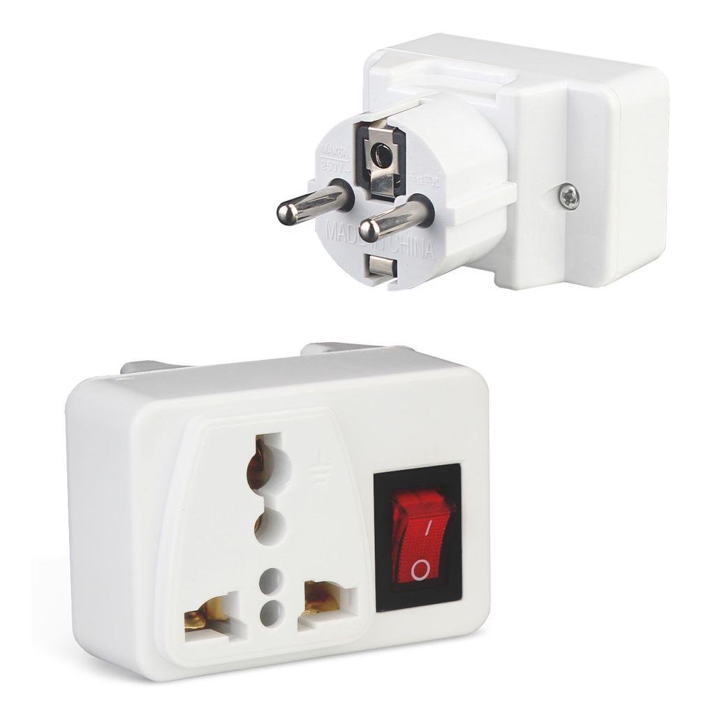 A14 Adaptor stecher universal cu intrerupator - imagine 1