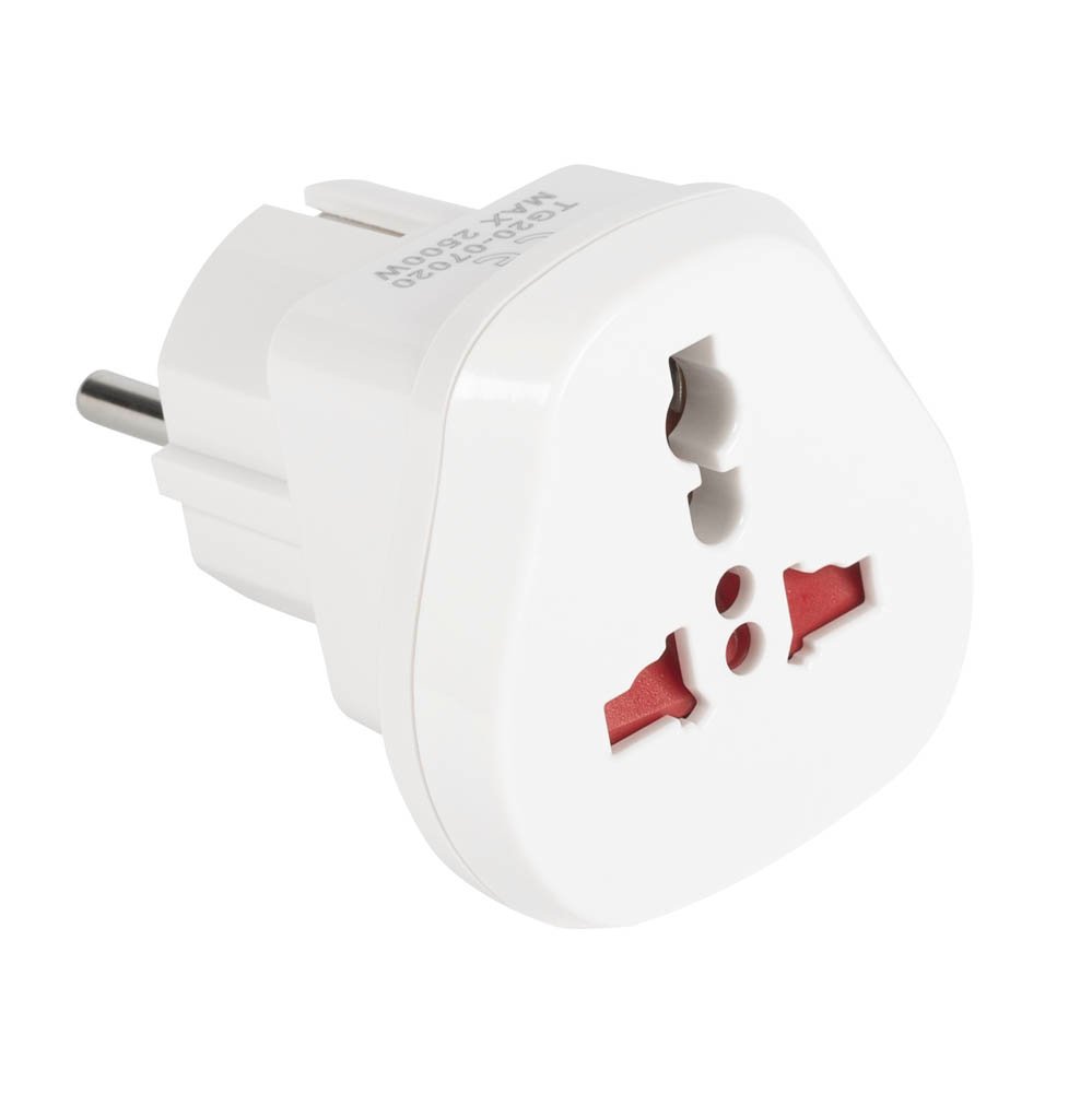 EL0037342-2 Adaptor Priza Calatorie Alb - imagine 1