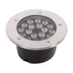 Spot pardoseala LED RGB 18W IP65, cu telecoamanda, Novelite - imagine 2