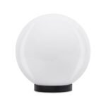 Aplica exterior Moon, D 30 cm, 1xE27, 40W, IP44, rezistenta la umiditate, protectie UV, alb