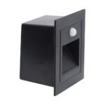 Spot incastrat treapta cu senzor LED 3W 3000K IP54, negru, Erste - imagine 3
