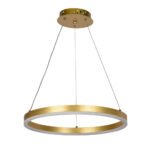 Pendul Rotund LED 30W 3CCT 2100lm IP20, auriu, Metal + Aluminiu IP20 ERSTE