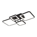 Plafoniera Ambient LED 70W 3CCT 3850lm, negru, Metal + Acrilic IP20 ERSTE