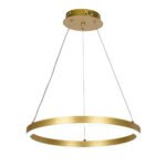 Pendul Rotund LED 30W 3CCT 2100lm IP20, auriu, Metal + Aluminiu IP20 ERSTE - imagine 2