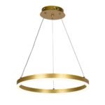 Pendul Rotund LED 30W 3CCT 2100lm IP20, auriu, Metal + Aluminiu IP20 ERSTE - imagine 3