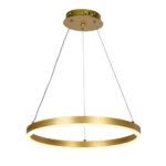 Pendul Rotund LED 30W 3CCT 2100lm IP20, auriu, Metal + Aluminiu IP20 ERSTE - imagine 4