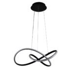 Pendul Libra LED 55W 3CCT 3410lm IP20, negru, Metal + Aluminiu + PVC IP20 ERSTE
