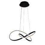 Pendul Libra LED 55W 3CCT 3410lm IP20, negru, Metal + Aluminiu + PVC IP20 ERSTE - imagine 2