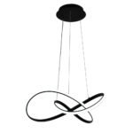Pendul Libra LED 55W 3CCT 3410lm IP20, negru, Metal + Aluminiu + PVC IP20 ERSTE - imagine 3