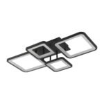 Plafoniera Ambient LED 70W 3CCT 3850lm, negru, Metal + Acrilic IP20 ERSTE - imagine 2