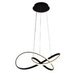 Pendul Libra LED 55W 3CCT 3410lm IP20, negru, Metal + Aluminiu + PVC IP20 ERSTE - imagine 4