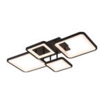 Plafoniera Ambient LED 70W 3CCT 3850lm, negru, Metal + Acrilic IP20 ERSTE - imagine 4