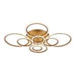 Lustră Glovy LED 125W 3CCT 7500lm auriu dimabilă Metal + Acrilic IP20 ERSTE - imagine 2