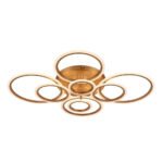 Lustră Glovy LED 125W 3CCT 7500lm auriu dimabilă Metal + Acrilic IP20 ERSTE - imagine 4