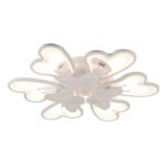 Plafoniera Butterfly LED 100W 3CCT RGB 8500lm, IP20, alb, Metal + Acrilic IP20 ERSTE - imagine 5
