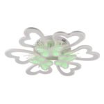 Plafoniera Butterfly LED 100W 3CCT RGB 8500lm, IP20, alb, Metal + Acrilic IP20 ERSTE - imagine 6