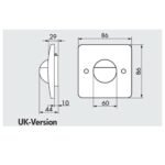 Senzor Prezenta Incastrat Multifunctional 180* 3000W Alb IP 20 LUXOMAT - imagine 2
