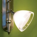 Abajur din Sticlă Groasa Opal, Diametrul 95 mm, Înălţime 65 mm, Finisaj Clar-mat, Orificiu 23mm Atașament pentru priză G9 ORION - imagine 3