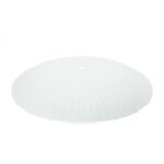 Abajur din Sticlă Groasa Opal, Diametrul 400mm, Înălţime 65mm, Finisaj Opal-mat, Orificiu 20mm ORION