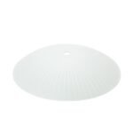 Abajur din Sticlă Groasa Opal, Diametrul 300mm, Înălţime 58mm, Finisaj Opal-mat, Orificiu 20mm ORION