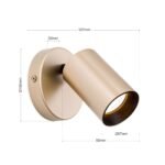 Aplica spot SEAN, GU10 1x40W aluminiu finisaj negru, 12x12cm IP20 ORION - imagine 6