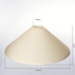 Abajur conic din sticlă groasa ARTDESIGN 446, Ø 300 mm, finisaj sampanie mat ORION - imagine 2