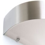 Aplica de exterior BOGA, E27 1x35W otel inoxidabil finisaj cromat, inaltime 5.5cm IP44 ORION - imagine 5