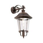 Aplica pentru exterior KENZO in jos,  E27 1x60W aluminiu finisaj cupru/negru inaltime 50cm IP44 ORION - imagine 2