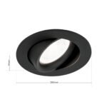 Spot mobil rotund CHOICE GU10 1x50W aluminiu finisaj negru 9cm IP20 ORION - imagine 6