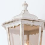 Aplica pentru exterior PUCHBERG in sus,  E27 1x60W aluminiu finisaj alb/auriu, geam fumuriu inaltime 45cm IP44 ORION - imagine 4