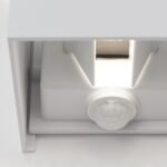 Aplica LED de exterior CUBE-S, LED13W/700lm/3000K aluminiu finisaj alb, inaltime 10cm IP54 ORION - imagine 5