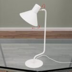 Veioza vintage VIKTORIA, E14 1x40W otel finisaj alb, 51cm IP20 ORION - imagine 3