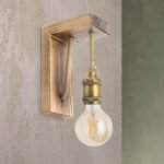 Aplica BASSENA, E27 1x40W fara bec, lemn finisaj alama antica, 22.5x10cm IP20 ORION - imagine 4