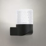 Aplica LED de exterior ANTREX, LED7W/650lm/3000K aluminiu finisaj negru, diametrul 8.2cm IP65 ORION